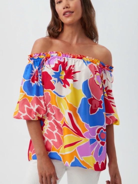 Trina Turk Tops - Trina Turk sz XL Jambies top Soie Paradis nwt